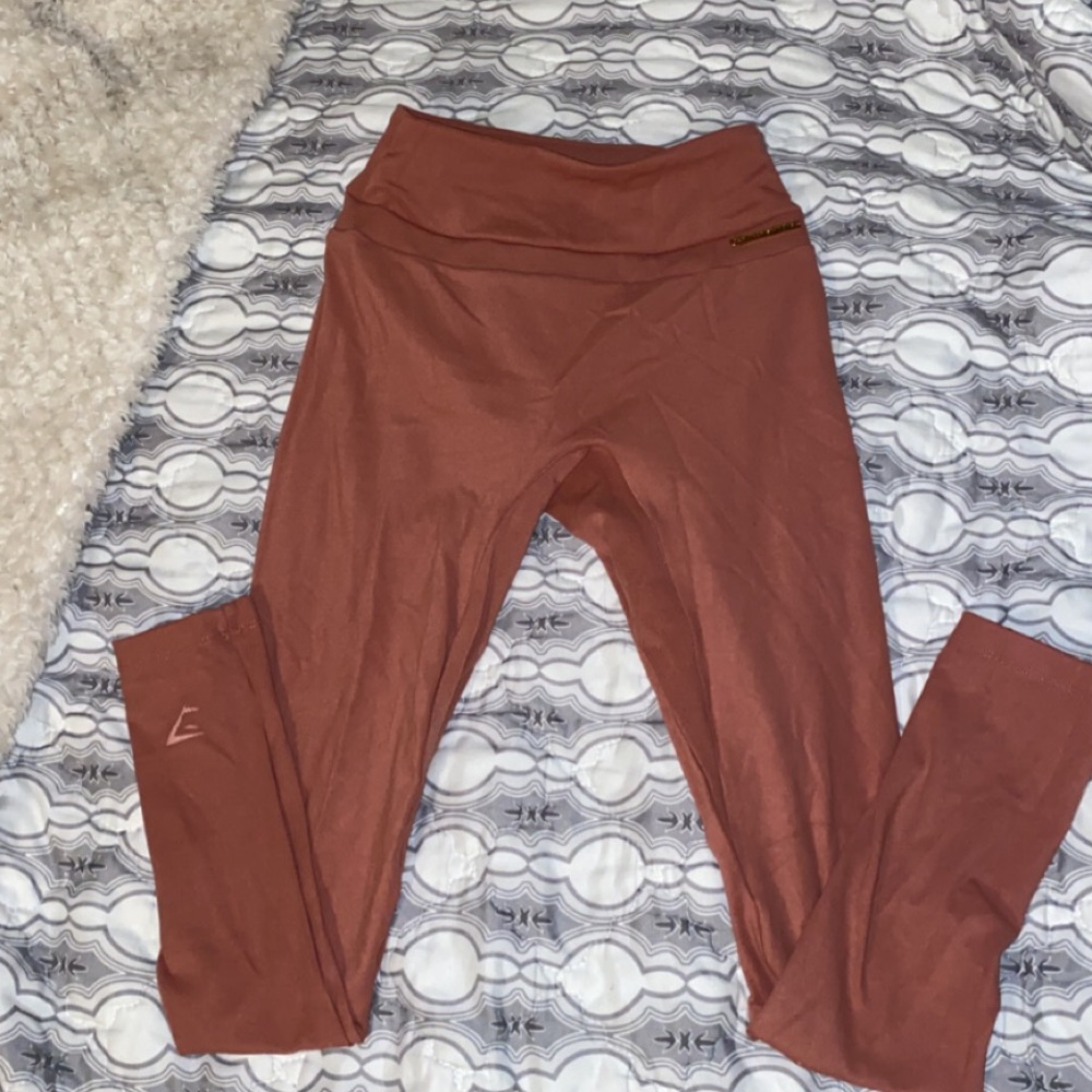 Whitney Simmons brick red leggings
